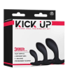 Kick Up - 3 in 1 Silicone Anal Training Set Black
